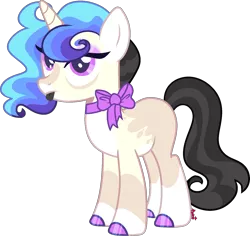 Size: 1672x1577 | Tagged: safe, artist:kurosawakuro, derpibooru import, oc, pony, unicorn, base used, female, image, magical lesbian spawn, mare, offspring, parent:octavia melody, parent:vinyl scratch, parents:scratchtavia, png, simple background, solo, transparent background