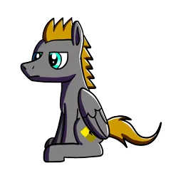 Size: 985x1024 | Tagged: safe, artist:platinumdrop, derpibooru import, oc, oc:platinumdrop, unofficial characters only, pegasus, pony, image, male, png, simple background, sitting, solo, stallion, transparent background