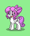 Size: 61x74 | Tagged: safe, artist:dematrix, derpibooru import, oc, oc:crazy marry, alicorn, pony, pony town, bow, crazy face, cute, faic, female, green background, hair bow, heterochromia, image, mare, pixel art, png, simple background, smiling, tail, tail bow