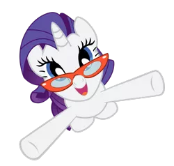 Size: 2508x2390 | Tagged: safe, artist:gusteaureeze, derpibooru import, rarity, pony, unicorn, season 1, suited for success, female, glasses, high res, image, mare, png, rarity's glasses, simple background, transparent background, vector