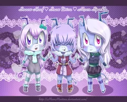 Size: 1000x800 | Tagged: safe, artist:churobu, derpibooru import, oc, oc:moon sparkle, unofficial characters only, anthro, deer, unguligrade anthro, unideer, blushing, clothes, female, holding hands, image, leonine tail, png, scarf, smiling, tail