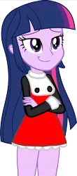 Size: 462x1050 | Tagged: safe, artist:rollyagami02, derpibooru import, twilight sparkle, equestria girls, clothes, cosplay, costume, image, megaman, png, roll, simple background, solo, transparent background