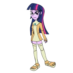 Size: 3024x3024 | Tagged: safe, artist:rollyagami02, derpibooru import, twilight sparkle, equestria girls, clothes, cosplay, costume, image, png, sari sumdac, simple background, solo, tara strong, transformers, transformers animated, transparent background, voice actor joke