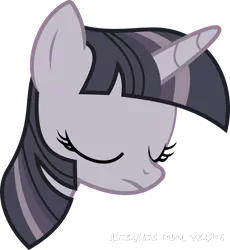 Size: 3480x3783 | Tagged: safe, alternate version, artist:racefox, artist:wardex101, derpibooru import, edit, twilight sparkle, pony, unicorn, discorded, discorded twilight, image, png, sad, simple background, solo, transparent background, twilight tragedy, vector