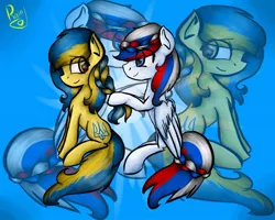 Size: 604x483 | Tagged: safe, artist:rain, derpibooru import, oc, oc:marussia, oc:ukraine, ponified, pony, duo, female, image, jpeg, nation ponies, russia, ukraine