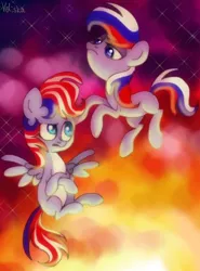 Size: 446x604 | Tagged: safe, artist:вика кот, derpibooru import, oc, oc:marussia, ponified, pony, duo, image, jpeg, nation ponies, russia, united states