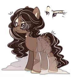 Size: 2348x2555 | Tagged: safe, artist:dillice, derpibooru import, oc, unofficial characters only, earth pony, pony, base used, clothes, dress, earth pony oc, eyelashes, female, frown, image, mare, png, see-through, simple background, solo, unamused, white background