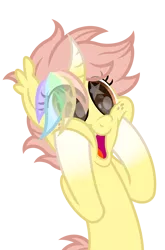 Size: 2160x3280 | Tagged: safe, artist:ponkus, derpibooru import, oc, oc:ponkus, bat pony, hybrid, pony, unicorn, cute, fangs, female, freckles, image, mare, png, simple background, solo, transparent background, wingding eyes