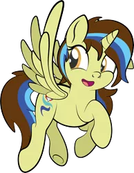 Size: 6410x8269 | Tagged: safe, artist:alexdti, derpibooru import, oc, oc:epsi, alicorn, pony, image, open mouth, open smile, png, simple background, smiling, solo, transparent background
