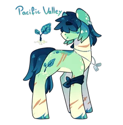 Size: 1223x1240 | Tagged: safe, artist:jaysey, derpibooru import, oc, oc:pacific valley, unofficial characters only, earth pony, pony, dog tags, ear piercing, earring, hair over eyes, image, jewelry, magical lesbian spawn, male, offspring, parent:applejack, parent:coloratura, parents:rarajack, piercing, png, scar, simple background, solo, stallion, transparent background
