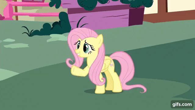 Size: 640x360 | Tagged: safe, derpibooru import, screencap, apple bloom, fluttershy, scootaloo, sweetie belle, earth pony, pegasus, pony, unicorn, season 1, stare master, ^^, adorabloom, angel, animated, apple bloom's bow, bow, cute, cutealoo, cutie mark crusaders, diasweetes, eyes closed, female, filly, foal, gif, gifs.com, grin, hair bow, halo, image, mare, open mouth, open smile, smiling
