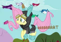 Size: 749x519 | Tagged: suggestive, artist:thedarkpony, derpibooru import, edit, edited screencap, screencap, fluttershy, pony, magic duel, accident, fart, fart noise, female, fetish, image, implied messing, implied pooping, implied scat, mare, messing, onomatopoeia, panties, pantypoop, png, scat, sound effects, underwear