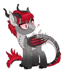 Size: 2266x2647 | Tagged: safe, artist:strangle12, derpibooru import, oc, unofficial characters only, dracony, dragon, hybrid, pony, base used, ear fluff, eyelashes, female, horns, image, looking back, mare, png, simple background, slit pupils, smiling, solo, transparent background, wings