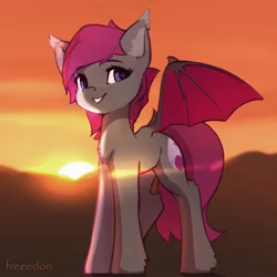 Size: 2900x2900 | Tagged: safe, artist:freeedon, derpibooru import, oc, unofficial characters only, bat pony, pony, bat pony oc, bat wings, image, jpeg, solo, wings