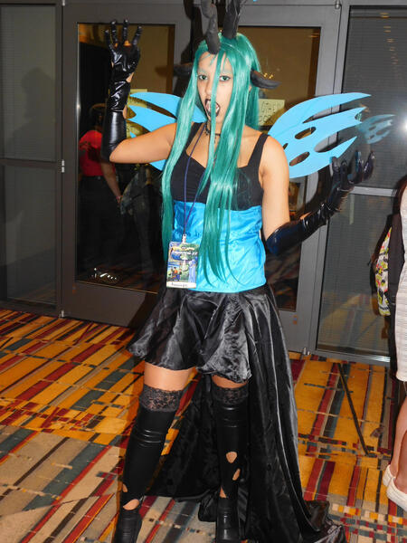 Size: 2121x2828 | Tagged: safe, artist:brinycosplay, derpibooru import, queen chrysalis, human, clothes, connecticon, connecticon 2017, cosplay, costume, high res, image, irl, irl human, jpeg, photo