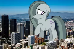 Size: 2201x1467 | Tagged: safe, artist:gamemasterluna, artist:theotterpony, derpibooru import, marble pie, earth pony, pony, california, female, giant pony, giantess, highrise ponies, image, irl, jpeg, los angeles, macro, mare, photo, ponies in real life, solo