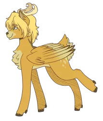 Size: 2400x2800 | Tagged: safe, artist:kikirdcz, derpibooru import, oc, unofficial characters only, deer, deer pony, original species, peryton, image, png, solo