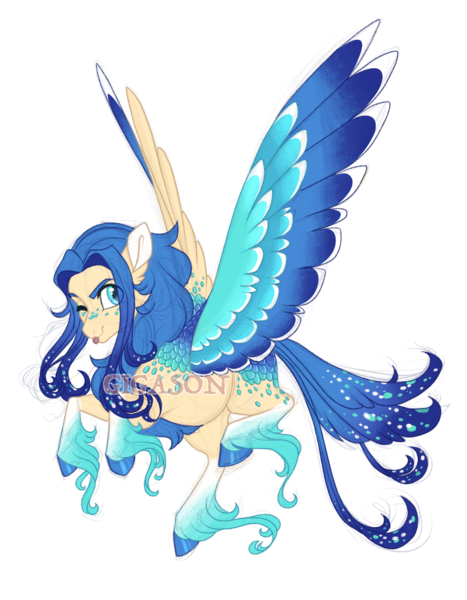 Size: 3500x4500 | Tagged: safe, artist:gigason, derpibooru import, oc, oc:trochilidae, hybrid, pony, colored wings, female, image, mare, multicolored wings, obtrusive watermark, offspring, parent:autumn blaze, parent:flash sentry, png, simple background, solo, transparent background, unshorn fetlocks, watermark, wings