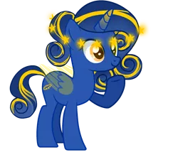 Size: 1763x1611 | Tagged: safe, artist:h2o, derpibooru import, oc, ponified, unofficial characters only, alicorn, pony, european union, female, folded wings, full body, hooves, horn, image, mare, nation ponies, png, raised hoof, show accurate, simple background, smiling, solo, standing, tail, transparent background, wings
