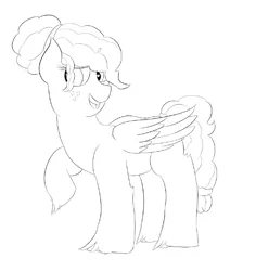 Size: 505x535 | Tagged: safe, artist:schumette14, derpibooru import, oc, oc:pacific rose, pegasus, image, next generation, offspring, parent:big macintosh, parent:marble pie, parents:marblemac, png, sketch