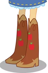 Size: 828x1238 | Tagged: safe, artist:teentitansfan201, derpibooru import, applejack, equestria girls, boots, clothes, cowboy boots, high heel boots, image, jpeg, legs, pictures of legs, shoes, skirt, solo