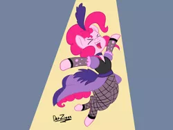 Size: 4098x3072 | Tagged: safe, artist:datzigga, derpibooru import, pinkie pie, earth pony, pony, clothes, dress, image, jumping, png, saloon dress, saloon pinkie, solo, xd