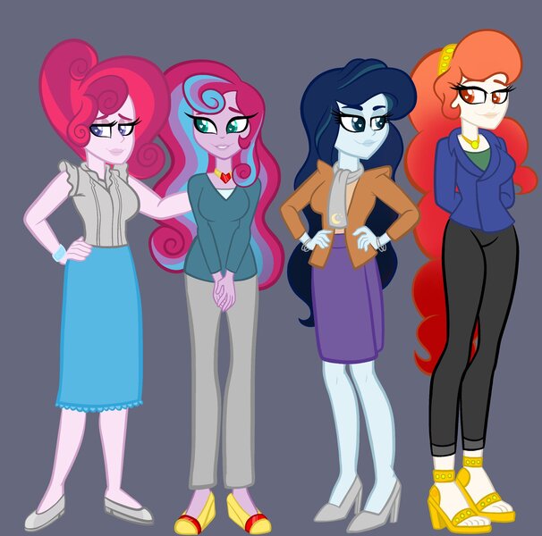 Size: 2048x2028 | Tagged: safe, artist:chelseawest, derpibooru import, oc, oc:mi amore rose heart, oc:mi amore ruby heart, oc:moonshine (petalverse), oc:solstice (petalverse), human, equestria girls, female, image, jpeg, mother and child, mother and daughter, offspring, offspring's offspring, parent:oc:bloodmoon, parent:oc:glimmering shield, parent:oc:lucky blaze, parent:oc:mi amore rose heart, parent:oc:platinum lune, parent:oc:silk tie, parent:oc:sunny glow, parent:princess flurry heart, parents:canon x oc, parents:oc x oc, petalverse