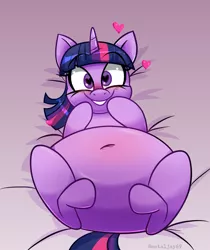 Size: 2544x3028 | Tagged: suggestive, artist:metalface069, derpibooru import, twilight sparkle, pony, unicorn, adorafatty, belly, belly button, big belly, chubby, commission, cute, fat, floating heart, grin, happy, heart, heart eyes, image, png, smiling, twiabetes, twilard sparkle, unicorn twilight, wingding eyes, your character here