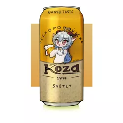 Size: 1980x1980 | Tagged: suggestive, artist:mistleinn, derpibooru import, ponified, goat, pony, alcohol, beer, blue hair, crossover, female, ganyu, genshin impact, horns, image, jpeg, purple eyes, simple background, solo