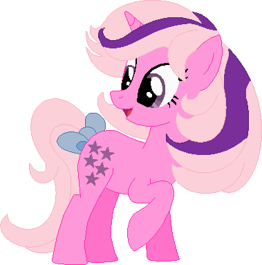 Size: 379x383 | Tagged: safe, artist:selenaede, artist:victorfazbear, derpibooru import, twilight (g1), pony, unicorn, base used, bow, g1, g1 to g4, g4, generation leap, image, open mouth, png, raised hoof, simple background, tail, tail bow, transparent background