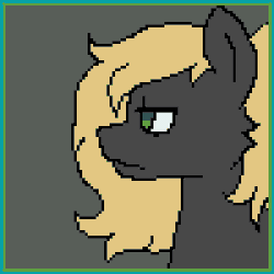 Size: 300x300 | Tagged: safe, artist:doodlerosee, derpibooru import, oc, oc:nightstalker, oc:veen sundown, unofficial characters only, pegasus, pony, animated, blinking, boop, duo, female, gif, image, mare, offscreen character, pixel animation, pixel art, simple background, sundown clan