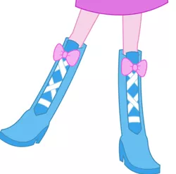 Size: 828x818 | Tagged: safe, artist:teentitansfan201, derpibooru import, pinkie pie, equestria girls, boots, bow, bowtie, clothes, high heel boots, image, jpeg, legs, pictures of legs, shoes, simple background, skirt, solo, transparent background