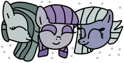 Size: 1600x820 | Tagged: safe, artist:jadeharmony, derpibooru import, limestone pie, marble pie, maud pie, earth pony, pony, bust, cute, eyeshadow, female, hair over one eye, image, limabetes, makeup, marblebetes, mare, maudabetes, pie sisters, png, siblings, simple background, sisters, transparent background, trio