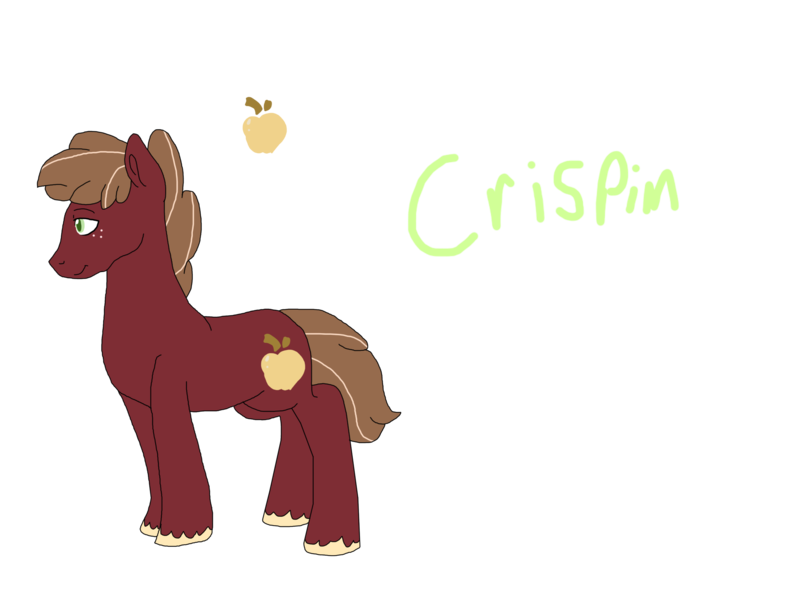 Size: 2000x1500 | Tagged: safe, artist:dreamseer13, derpibooru import, oc, oc:crispin, earth pony, pony, image, male, offspring, parent:big macintosh, parent:cheerilee, parents:cheerimac, png, simple background, solo, stallion, transparent background