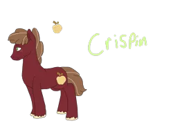 Size: 2000x1500 | Tagged: safe, artist:dreamseer13, derpibooru import, oc, oc:crispin, earth pony, pony, image, male, offspring, parent:big macintosh, parent:cheerilee, parents:cheerimac, png, simple background, solo, stallion, transparent background