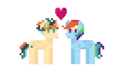 Size: 3122x1836 | Tagged: safe, artist:turboswifter, derpibooru import, rainbow dash, oc, oc:turbo swifter, canon x oc, goggles, image, pixel art, png, simple background, transparent background