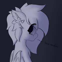 Size: 2092x2104 | Tagged: oc name needed, safe, artist:hotimoonwoods, derpibooru import, oc, unofficial characters only, bat pony, crying, dark room, ear fluff, eye clipping through hair, image, looking at you, monochrome, png, sad, shadow, simple background, sketch, talking to viewer, teenager