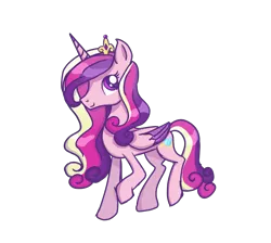 Size: 4000x3580 | Tagged: safe, artist:nitlynjane, derpibooru import, princess cadance, alicorn, pony, canterlot wedding 10th anniversary, colored wings, crown, female, folded wings, gradient wings, high res, image, jewelry, mare, png, regalia, simple background, smiling, solo, standing on two hooves, transparent background, wings