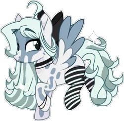 Size: 2286x2238 | Tagged: safe, artist:rickysocks, derpibooru import, oc, pegasus, pony, clothes, female, image, mare, png, simple background, socks, solo, striped socks, transparent background