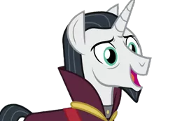 Size: 650x450 | Tagged: safe, artist:i-mlp18, derpibooru import, edit, edited screencap, screencap, chancellor neighsay, pony, unicorn, friendship university, happy, image, male, not a vector, png, solo, stallion, talking
