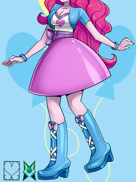 Size: 625x834 | Tagged: safe, derpibooru import, pinkie pie, equestria girls, boots, clothes, high heel boots, image, legs, pictures of legs, png, shirt, shoes, simple background, skirt, solo, transparent background