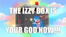 Size: 961x540 | Tagged: safe, derpibooru import, izzy moonbow, my little pony: tell your tale, the unboxing of izzy, spoiler:g5, spoiler:my little pony: tell your tale, spoiler:tyts01e06, g5, image, meme, png, the izzy box, this is your god now