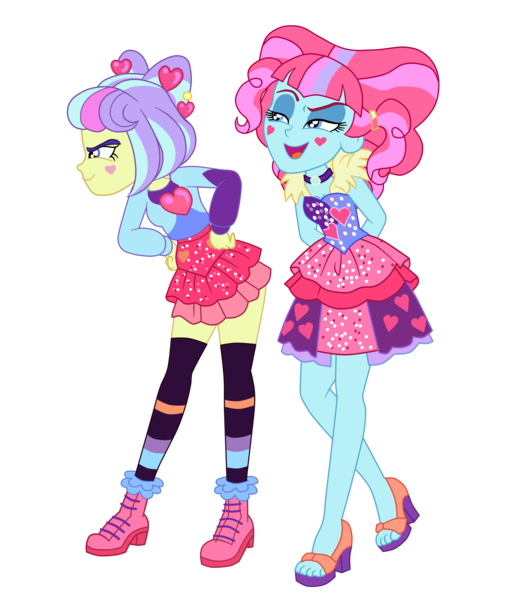 Size: 3211x3628 | Tagged: safe, artist:gmaplay, derpibooru import, kiwi lollipop, supernova zap, equestria girls, image, k-lo, png, postcrush, solo, su-z