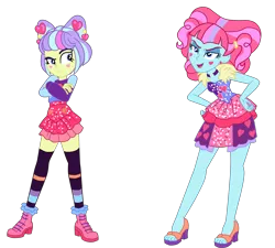 Size: 4200x3775 | Tagged: safe, artist:gmaplay, derpibooru import, kiwi lollipop, supernova zap, equestria girls, image, k-lo, png, postcrush, solo, su-z