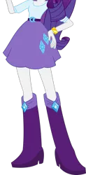 Size: 943x1919 | Tagged: safe, derpibooru import, rarity, equestria girls, belt, boots, clothes, high heel boots, image, legs, pants, pictures of legs, png, shirt, shoes, simple background, skirt, solo, transparent background