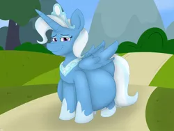 Size: 2048x1536 | Tagged: safe, artist:theimmortalwolf, derpibooru import, trixie, image, jpeg, pregnant