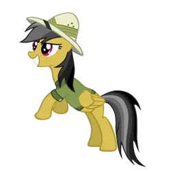 Size: 2449x2449 | Tagged: safe, artist:theaceofspadez, derpibooru import, daring do, pegasus, pony, female, folded wings, full body, grin, high res, hooves, image, mare, png, simple background, smiling, solo, tail, transparent background, vector, wings