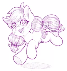 Size: 1200x1266 | Tagged: safe, artist:dstears, derpibooru import, applejack, earth pony, pony, image, jpeg, monochrome, sketch