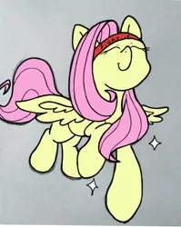 Size: 1032x1299 | Tagged: safe, artist:twiliset, derpibooru import, fluttershy, pegasus, pony, beam, cute, eyes closed, flying, image, jpeg, looking at you, smiling, smiling at you, solo, spread wings, wings
