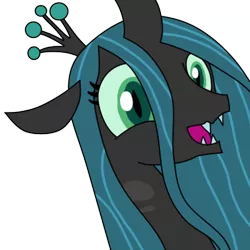 Size: 1200x1200 | Tagged: safe, artist:alejandrogmj, derpibooru import, queen chrysalis, changeling, changeling queen, canterlot wedding 10th anniversary, cute, cutealis, female, happy, image, png, simple background, solo, transparent background